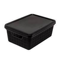 Caixa Organizadora Juta De 5 Litros Multiuso C/ Tampa Jaguar