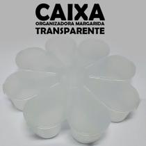 Caixa organizadora margarida transparente - 3,5x18x18cm - r:a05 - 01un