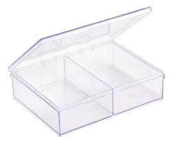 Caixa Organizadora Maxcril TRANSPARENTE 2 Divisórias - 10330074 Caixa Organizadora Maxcril TRANSPARENTE 2 Divisórias - 10330074