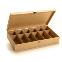 Caixa Organizadora Mdf Porta Dinheiro Moedas Cédulas caixa com tampa e fecho - Wood Shop