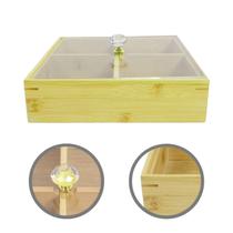 Caixa Organizadora MDF Porta Objetos Com Tampa E Divisórias