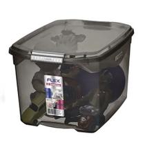 Caixa Organizadora Media 29 Litros Litros Preta Fume Caixa Organizadora Media 29 Litros Litros Preta Fume