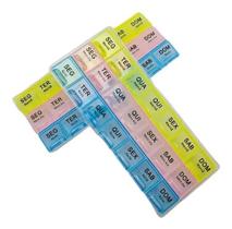 Caixa Organizadora Medicinal Colorido Semanal Seg A Dom Uso Diário Até 3x Auxilia