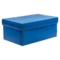 Caixa Organizadora Mini/Sapato Azul Metálico Dello