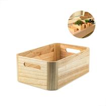 Caixa Organizadora Modular Paulownia 4L Bambu Domu Keep Ou