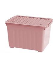 Caixa Organizadora Multiuso 20 Litros Transparente Rosa Azul Baby