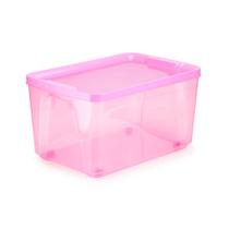 Caixa Organizadora Multiuso 60 L Cod.977 Agraplast com Tampa e Rodinhas Transparente