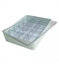 Caixa Organizadora Multiuso C/ Divisórias Tampa Grande 6,3l Caixa Organizadora Multiuso C/ Divisórias Tampa Grande 6,3l