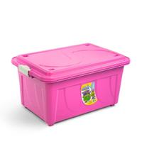Caixa Organizadora Multiuso Com rodinhas 60 Litros com Tampa e Travas Resistente e Prática Agraplast 642 Caixa Organizadora Multiuso Com rodinhas 60 Litros com Tampa e Travas Resistente e Prática Agraplast 642