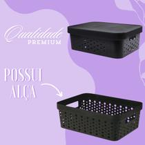 Caixa Organizadora Multiuso Com Tampa 11 Litros Mixx Nova