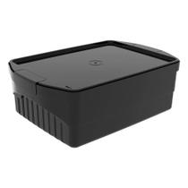 Caixa Organizadora Multiuso Com Tampa E Trava Empilhável Reforçada 21 litros E 11 Litros