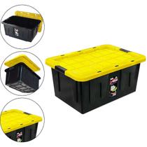 Caixa Organizadora Multiuso Com Tampa E Travas 110 Litros