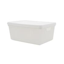 Caixa Organizadora Multiuso Decorativa 15 Litros Branca 3128 JAGUAR Caixa Organizadora Multiuso Decorativa 15 Litros Branca 3128 JAGUAR