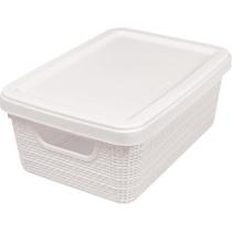 Caixa Organizadora Multiuso Decorativa 5 Litros Branco 3183 JAGUAR