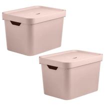 Caixa Organizadora Multiuso Escritorio 2un OU Cube - Rosa Caixa Organizadora Multiuso Escritorio 2un OU Cube - Rosa
