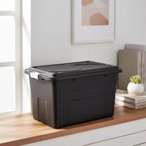 Caixa Organizadora Multiuso Plástica 70L com Tampa e trava Resistente e Espaçosa para Organização Geral Agraplast 904 Caixa Organizadora Multiuso Plástica 70L com Tampa e trava Resistente e Espaçosa para Organização Geral Agraplast 904