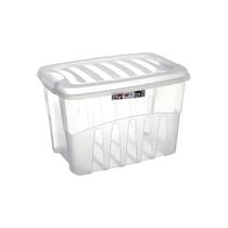 Caixa Organizadora Multiuso Tampa Trava Transparente 19L Brinquedos Roupas Livros Organiza Sapatos Caixa Organizadora Multiuso Tampa Trava Transparente 19L Brinquedos Roupas Livros Organiza Sapatos