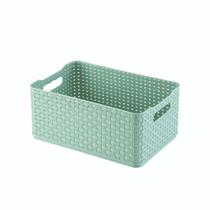 Caixa Organizadora N2 Rattan 1,74 litros Verde- ARTHI