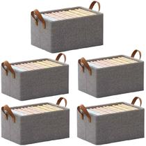 Caixa organizadora organiz tecido com armação metal 47x28x20cm 05un Caixa organizadora organiz tecido com armação metal 47x28x20cm 05un
