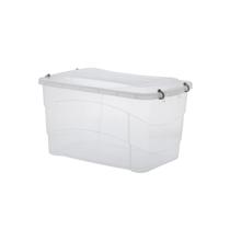 Caixa Organizadora Organizador Com Tampa e trava 50 Litros 59x38x34 cm brinquedos armario lavanderia dispensa