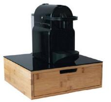 Caixa Organizadora Para Café e Chá Com Base em Vidro Ecokitchen - Mimo Style