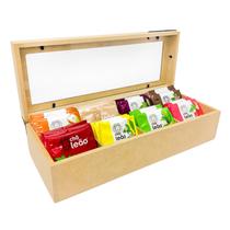 Caixa Organizadora para Chá com Vidro - WebBar