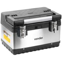 Caixa Organizadora Para Ferramentas Tipo Bau Plástico Com Inox CBI 020 - 6105000200 - VONDER Caixa Organizadora Para Ferramentas Tipo Bau Plástico Com Inox CBI 020 - 6105000200 - VONDER
