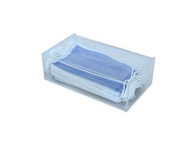 Caixa Organizadora para Máscaras em Acrílico com Tampa, ideal para organizar máscaras descartáveis e de pano