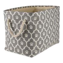 Caixa Organizadora para Pets Média Cinza Bone Dry 41x25x30cm