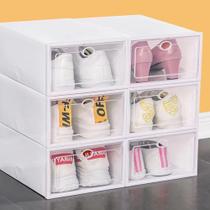 Caixa Organizadora Para Sapatos Retangular Empilhável Com Tampa Caixa Organizadora Para Sapatos Retangular Empilhável Com Tampa