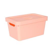 Caixa Organizadora Pequena 3 Litros Com Tampa Multiuso Para Cozinha Banheiro Lavanderia Quarto Com Alças Para Carregar