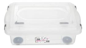 Caixa Organizadora Plástica 8,6L Transparente Sanremo