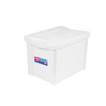 Caixa Organizadora Plástica Alta Branca 30L Ordene Caixa Organizadora Plástica Alta Branca 30L Ordene