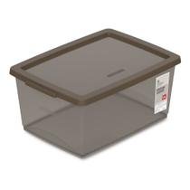 Caixa Organizadora Plástica Camurça 7,5L My Closet Ordene Caixa Organizadora Plástica Camurça 7,5L My Closet Ordene