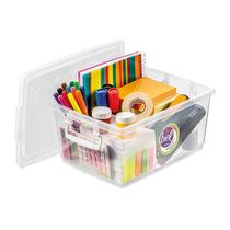 Caixa Organizadora Plástica Cristal Com Tampa E Trava 4 Lts Caixa Organizadora Plástica Cristal Com Tampa E Trava 4 Lts