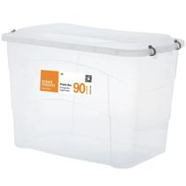 Caixa Organizadora Plástica Pratic Box 90L Paramount 427 Para Mais Organização Em Qualquer Ambiente
