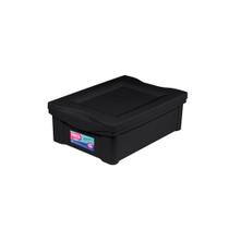 Caixa Organizadora Plástica Preta 13,5L Radical Color Ordene