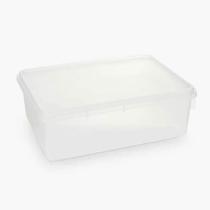 Caixa Organizadora Plástica Retangular 3,5L com Tampa Plasvale Brinquedos Closet