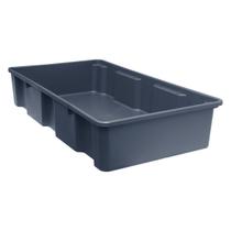 Caixa Organizadora Plástico 32 Litros Cinza Presto Multiuso Reforçada Polipropileno Empilhável