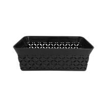 Caixa Organizadora Plástico Tamanho P Preta 4,5x13x8,5cm Ref.CXOR01PP Keita Caixa Organizadora Plástico Tamanho P Preta 4,5x13x8,5cm Ref.CXOR01PP Keita