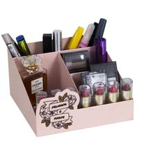 Caixa Organizadora Porta Maquiagem Com Divisórias Delicada E Forte Para Batons Glosses Rímel Corretivo