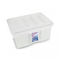 Caixa Organizadora Prática com Tampa 5 Litros Natural Arqplast Caixa Organizadora Prática com Tampa 5 Litros Natural Arqplast