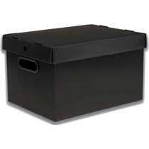 Caixa organizadora prontobox preto 310x230x190 pq polycart