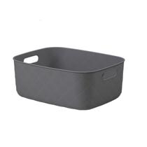 Caixa Organizadora Puffer 12 L Cinza Chumbo Coza