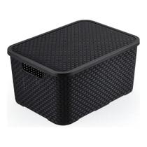 Caixa Organizadora Rattan 3,5L 21x16x14 - Monte Libano Caixa Organizadora Rattan 3,5L 21x16x14 - Monte Libano
