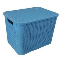 Caixa Organizadora Rattan 70 Litros - Plastsu