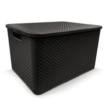 Caixa Organizadora Rattan 7L Solução de Armazenamento Elegante e Funcional Caixa Organizadora Rattan 7L Solução de Armazenamento Elegante e Funcional