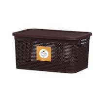 Caixa Organizadora Rattan Marrom - 15 Litros