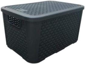 Caixa organizadora rattan n 1 em plástico - plasnew