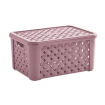 Caixa Organizadora Rattan Rose Container Multiuso Grande